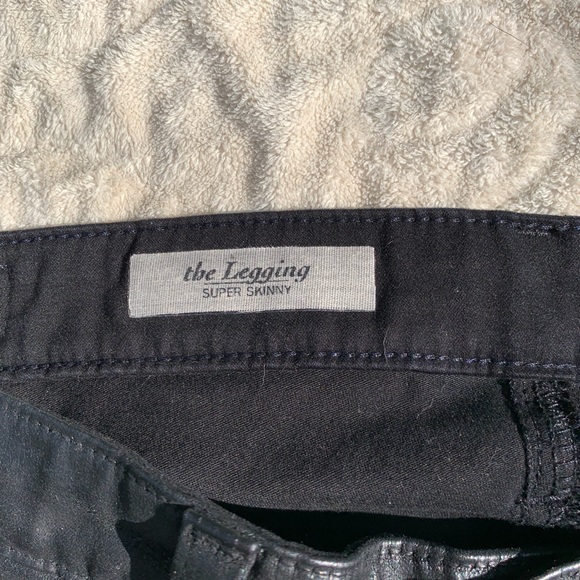 AG The Legging Coated Black Jeans size 27 - Picture 5 of 9